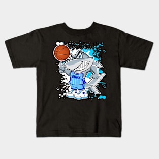 SHARK BASKETBALL Kids T-Shirt